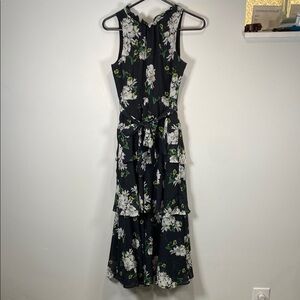 GB Girls Black and White Halter Maxi Sundress